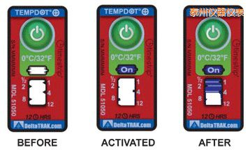 泰州溫度指示標(biāo)簽 累計(jì)上升時(shí)間/溫度的標(biāo)簽